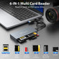 6 in 1 CFexpress Type B/CF/XD/MS/SD/TF All In One Card Reader 10Gbps Multi Memory Card Reader with Cable for Windows XP  OS