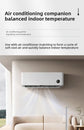 2025 NewHousehold Bladeless Fan Mute Energy-Saving Remote Control Wide-Angle Air Supply Adjustment Safety Anti-Pinch Hand Office