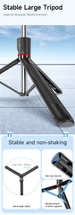 Roreta Selfie Stick Tripod Extendable With light Wireless Bluetooth Remote Portable Smartphone Stand Mount For iOS Android Phone