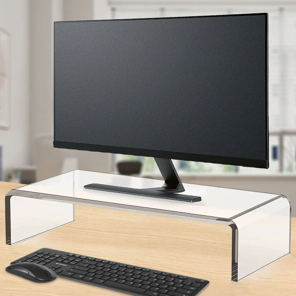 Acrylic Monitor Stand Computer Stand Desk - ElectronAge