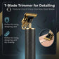 Professional Cordless Hair Clipper Set for Barbers T-Blade Shaver Men&