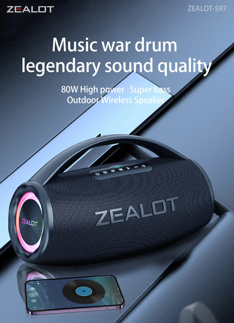 ZEALOT S97 80W Wireless speaker - ElectronAge