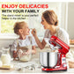 BioloMix Kitchen Food Stand Mixer, Blender, Quiet Motor, Cream Egg Whisk, Whip Dough Kneader, 6-Speed, 1200 W, 6 L, DC - ElectronAge