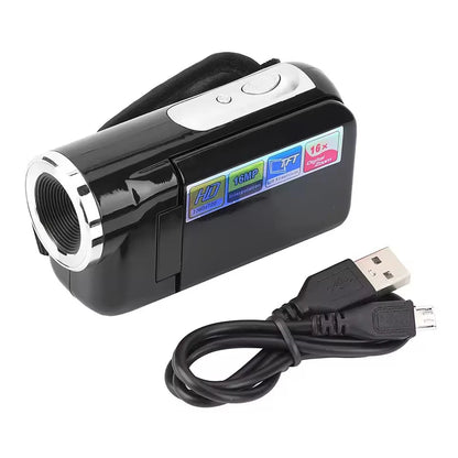 1080P 16MP Digital Camera 2.4 Inch Rotatable Screen Camcorder 16X Zoom HD Video Recorder