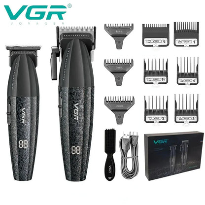 VGR Hair Trimmer Professional Hair Clippers Trimmer Hair Cutting Machine 9000 RPM Haircut Barber Cordless Trimmer for Men V-640