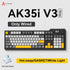 Ajazz AK35I V3/V4 MAX Tri-mode Wired Bluetooth Wireless Gaming Keyboard - ElectronAge