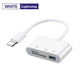5-in-1 USB 3.0 Lightning Type C SD TF Card Reader Adapter for iPhone iPad MacBook Samsung Android Cameras Other Devices