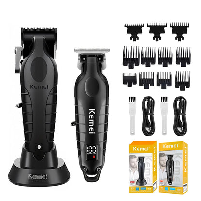 Professional Hair Clippers Set for Men,Cordless Rechargeable Clippers Set and Trimmers Kit Haircut Clipper Set for men gift
