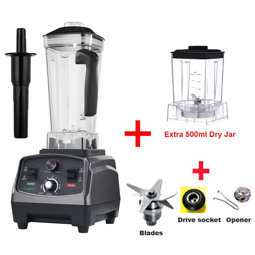 BioloMix 3HP 2200W Heavy Duty Grade Timer Blender - ElectronAge