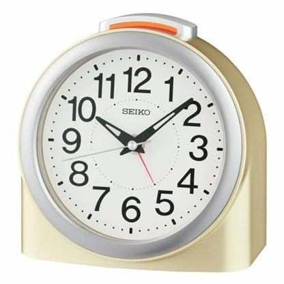 QHE211GLH Non Ticking Bedroom Alarm Clock - ElectronAge