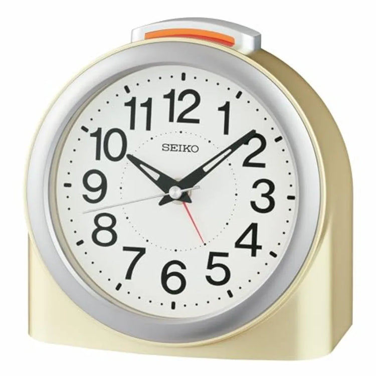 QHE211GLH Non Ticking Bedroom Alarm Clock - ElectronAge