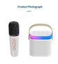 Mini Karaoke Machine LED Portable Bluetooth Speaker - ElectronAge