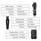 Solimpia Professional Hair Clipper 3-piece Set for Men Rechargeable Cordless Barber Clippers for Wet/Dry Hair Cutting