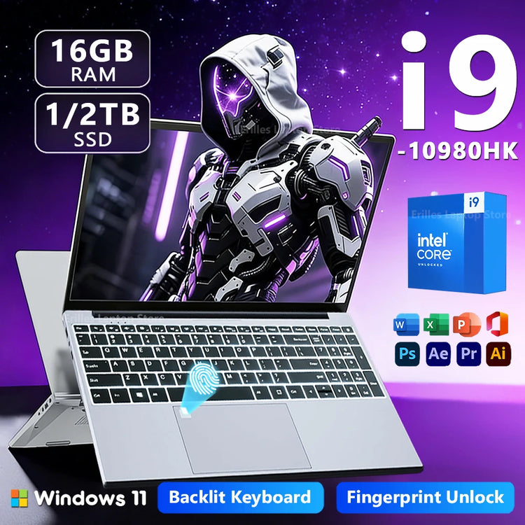 15.6 inch Windows 11 Intel Core i9 10980HK Portable Gaming PC - ElectronAge