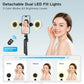 Vlogging Kit for iPhone/Android 70 Auto Face Tracking Tripod 360 Rotation with Light Wireless Microphones Selfie Stick Tripod f