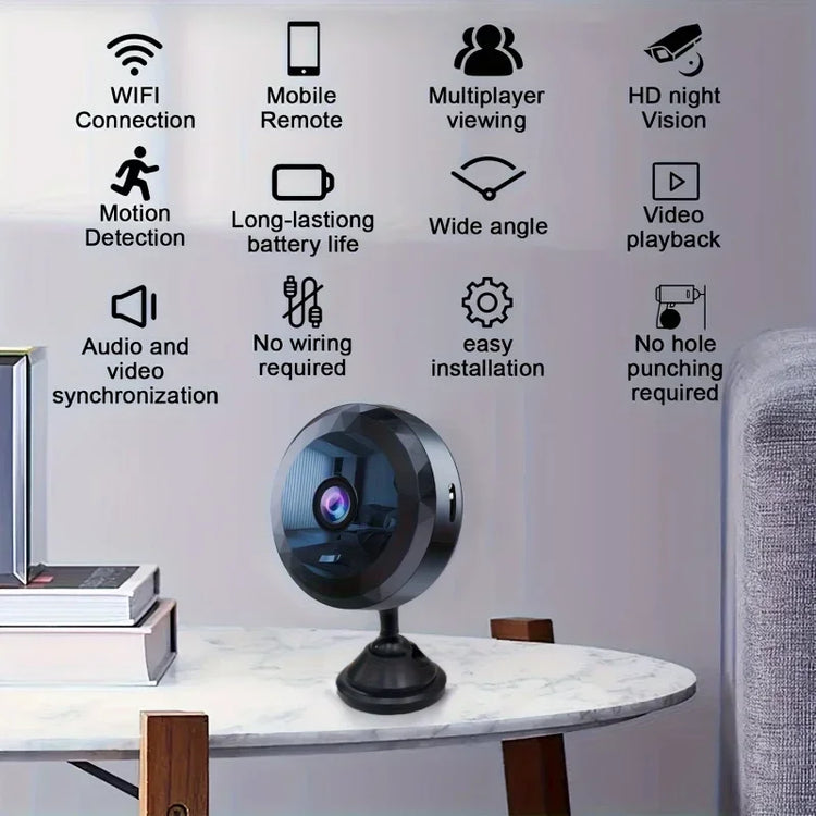 DIXSG 4K Mini WiFi Camera Wireless Security HD Camera - ElectronAge