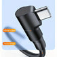 90 Degree Elbow USB C Fast Charge Cable For iPhone 17 16 15 Pro Max Samsung Xiaomi Redmi POCO OnePlus Nylon Braided Type C Cable
