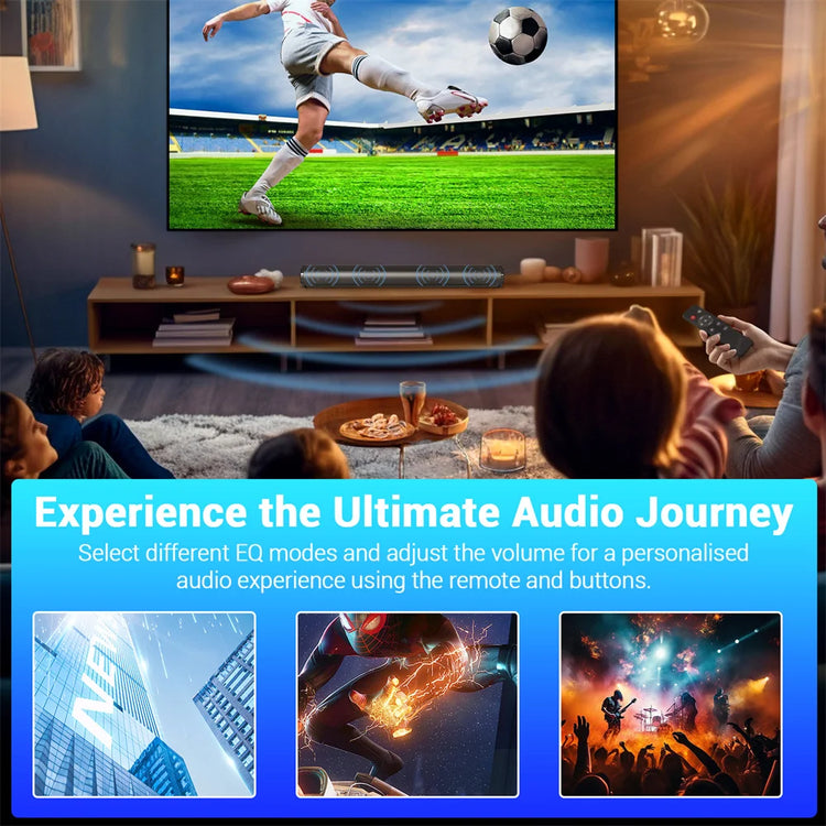 Sound Bar TV Sound System Bluetooth Speaker - ElectronAge