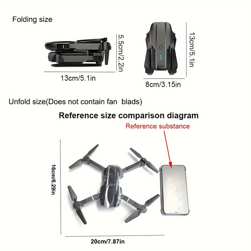 E99 PRO Drone with Flash Professional HD Dual Camera - ElectronAge