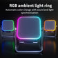 2026 Induction Speaker With Light Foldable Station Phone Speaker Stand 10W For Home Office Travel Christmas Birthday Men Women