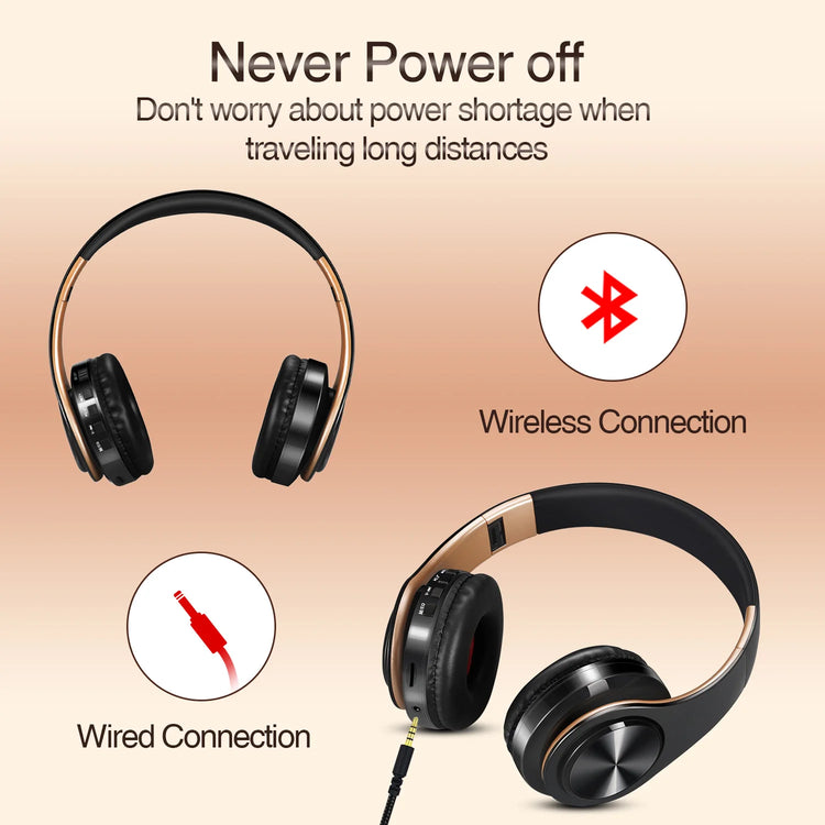 CATASSU Men Gold Wireless Headphones - ElectronAge
