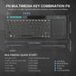 Rii RT518S Mini Bluetooth Wireless 2-LED Color Backlit Multimedia Keyboard - ElectronAge