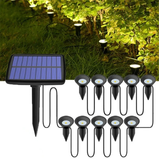 SolarPath Outdoor Solar Lights Pathway Patio Lawn Ground Lamp