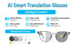 Smart Audio Glasses, Real-Time Translation Via App, Photochromic Lenses, Hi-Fi Music Playback, And Noise-Canceling Voice Calls.