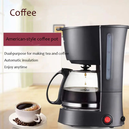 220V Electric Coffee Pot Drip Coffee Maker Home Use Coffee Machine Fully Automatic Cafe Americano Tea Brewing Machine