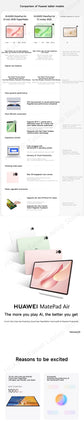 2025 HUAWEI MatePad Air 12-Iinch WiFi Tablet 2.8K 144Hz 8GB/12GB 256GB/512GB HarmonyOS 5.0 2800*1840 10100mAh