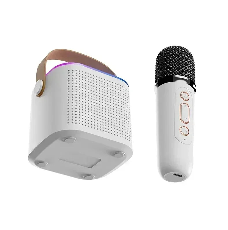 Mini Karaoke Machine LED Portable Bluetooth Speaker - ElectronAge
