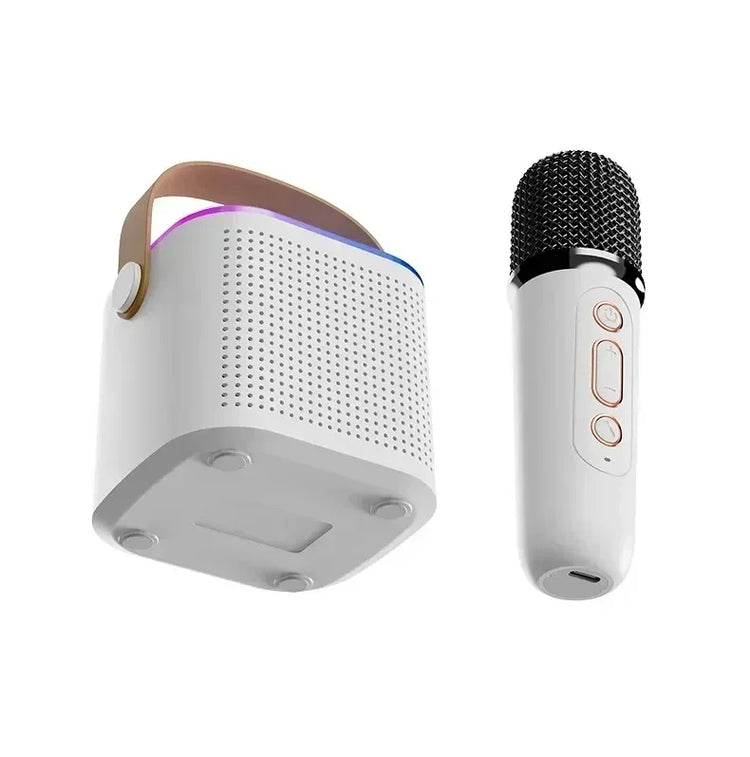 Mini Karaoke Machine LED Portable Bluetooth Speaker - ElectronAge