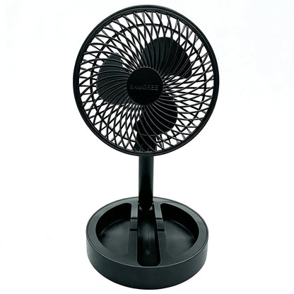 1PC Portable Folding Telescopic Floor Fan 1 Wind Speed Adjustment USB Mini Summer Silent Student Desktop Table Fan