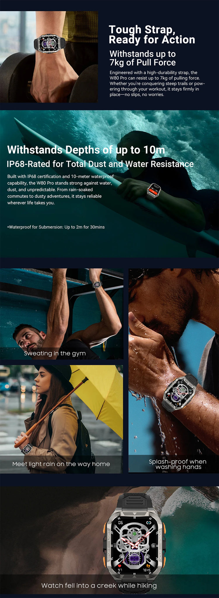 Blackview W80 PRO Smart Watch - ElectronAge