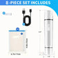 5 Vacuum Sealer Bags + 1 Electric Vacuum Sealer + 1 Clip, Reusable Durable Food Storage Bags, Clear Food Grade Storage Bags