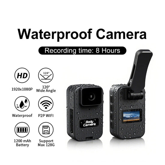 Waterproof Sports Camera 1080P HD 12MP 8 Hour Recording 0.98 Inch Screen Helmet Mount Cycling Diving Motorcycle Action Cam 2026