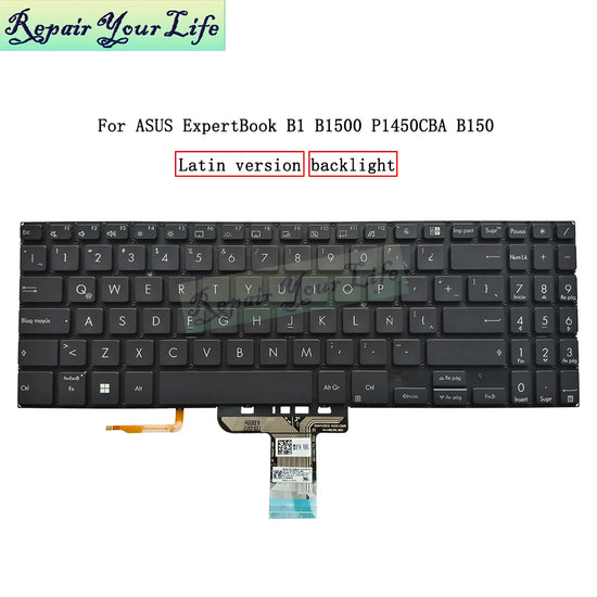 US UI Latin Backlight Keyboard For ASUS ExpertBook - ElectronAge