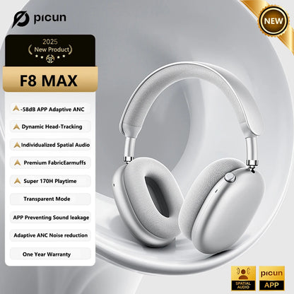 Picun F8 Pro ANC Wireless Headphones - ElectronAge