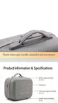 Roreta VR Shoulder Bag Storage Bag Hard Shell Bag Travel Carrying Box For Meta Quest 3S/Quest 3 VR Accessories