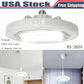 Smart Ceiling Fan with LED Light & Remote Control E27 Convertible Base for Living Room Home Decor Auto Speed Adjust