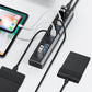 RSHTECH USB3.0 Hub Aluminum 10/13/16 Port Expander USB Powered Data Hub Splitter Individual On/Off Switches for Laptop Macbook