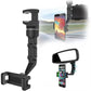 Car Rearview Mirror Phone Holder 360° Rotatable and Retractable Car Phone Mount Multifunctional Rear View Mirror Holder