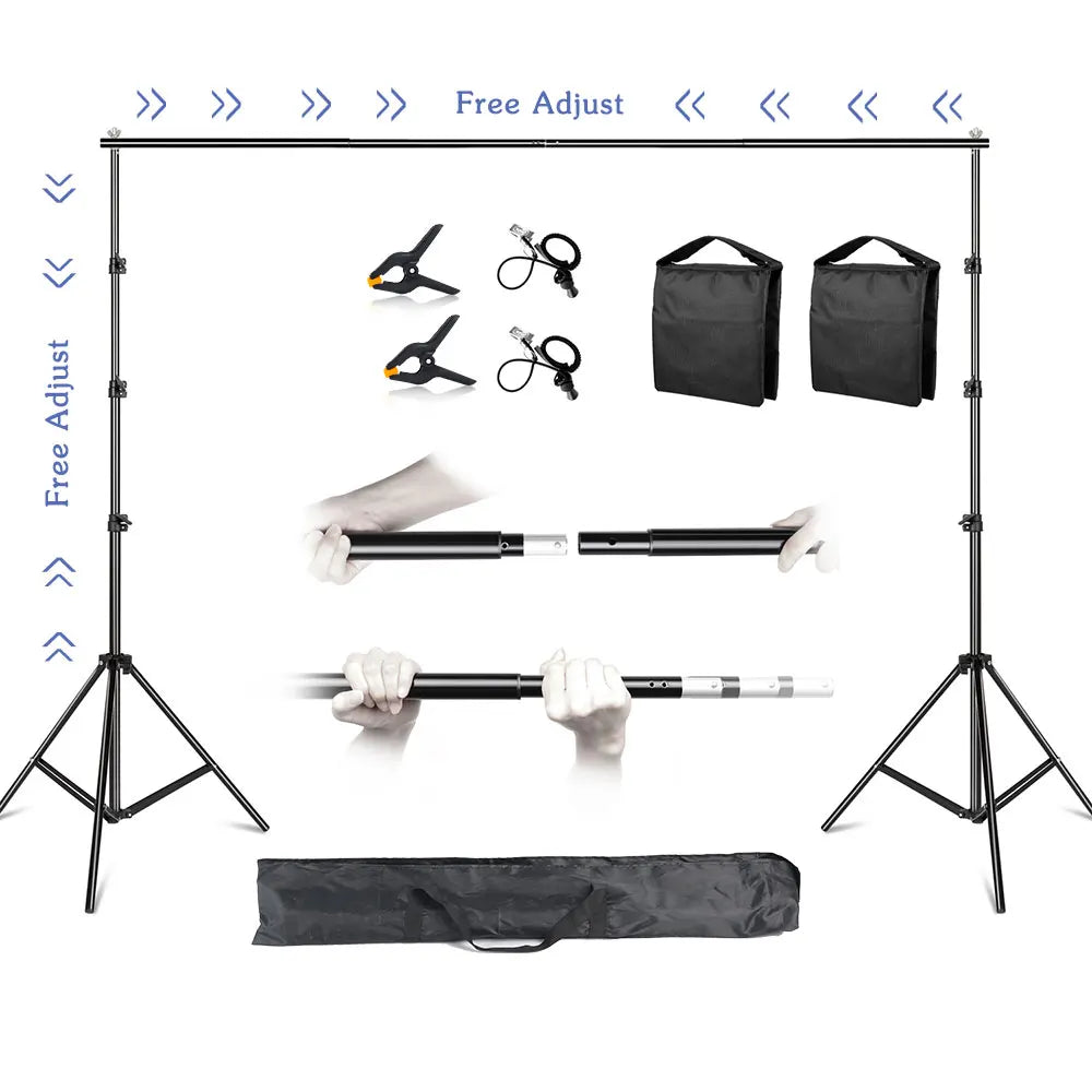 SnapStand Pro 2.6x3M/8.5x10ft Photo Video Studio Backdrop - ElectronAge
