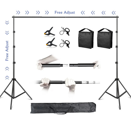 SnapStand Pro 2.6x3M/8.5x10ft Photo Video Studio Backdrop - ElectronAge