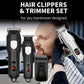 Professional Rechargeable Hair Clipper Hair Trimmer with 8 Limit Combs, LCD Display, Adjustable Blade for Men, Barbers, Home Use
