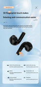 True Wireless Earphone Hifi Stereo Sound Enc Bluetooth Headphones Power Display Earbuds For Iphone Samsung Headset Cable