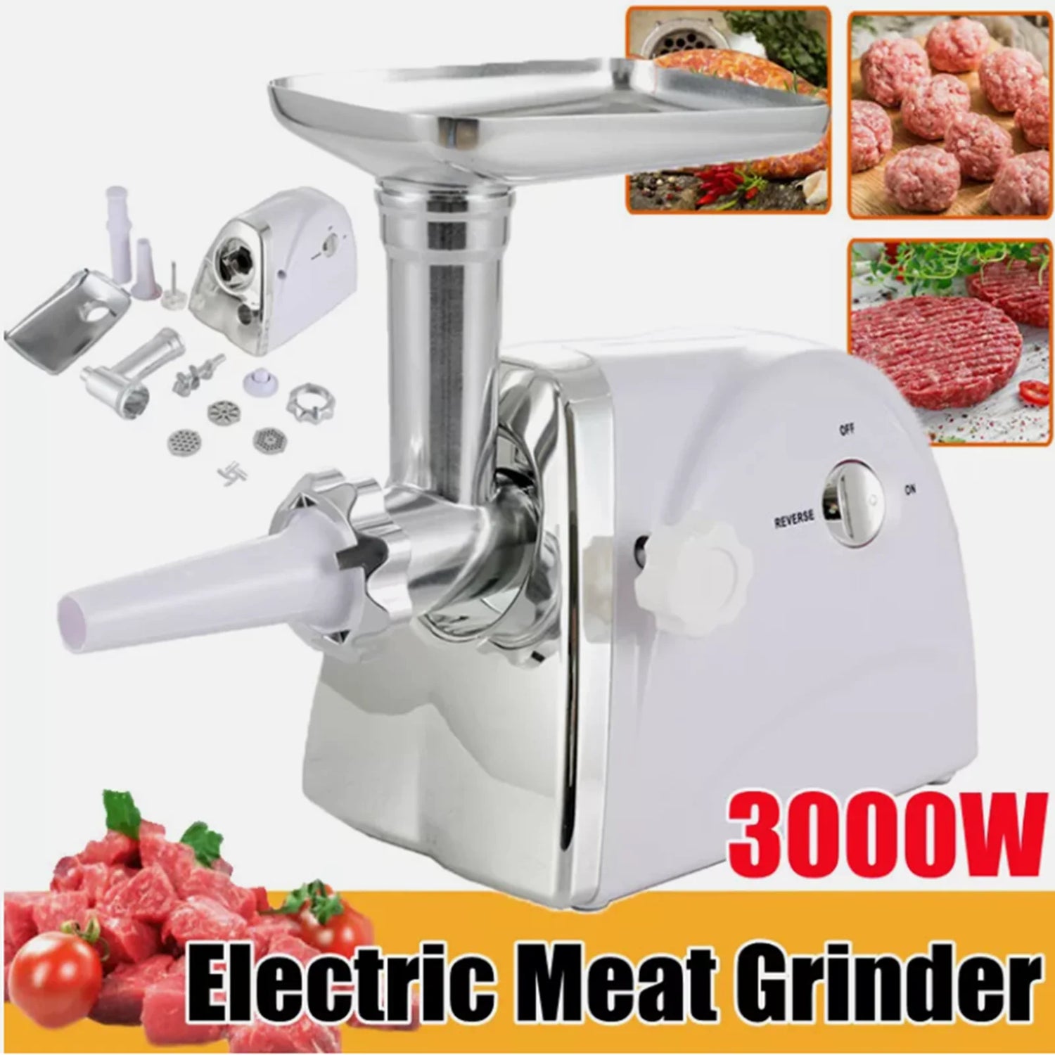 WinHolder 3000W Powerful Electric Meat Grinder - ElectronAge