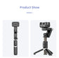 Selfie Stick Tripod Desktop Gimbal Stabilizer Face Tracking Fill Light 360 Rotation for Live Video Shooting Aluminum Alloy Q18