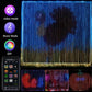2m*2m/3m Smart Curtain Lights Bluetooth App LED String RGB Fairy Lights DIY Music Change Display for Window Bedroom Decoration
