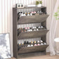 Shoe Cabinet with 3 Flip Drawers, Hidden Wood Shoe Cabinet,Freestanding Shoe Storage Cabinet for Entryway, Customized